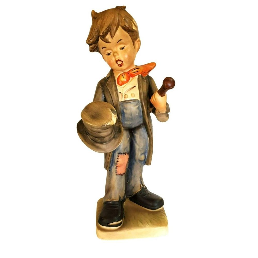 Vintage Boy Top Hat Hummel Like Porcelain Hand Painted Figurine Statue